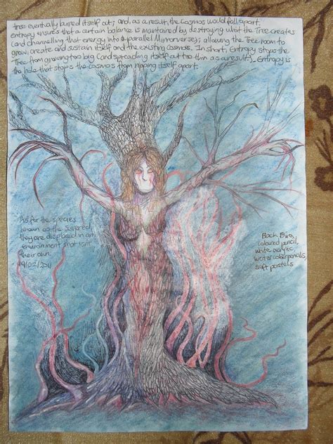 Second concept drawing of a corrupted Hamadryad and her tree. From ...