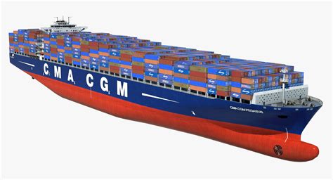 Container Ship Cma Pegasus 3D Obj - 3D Model | Cma, Model ships, Marine engineering