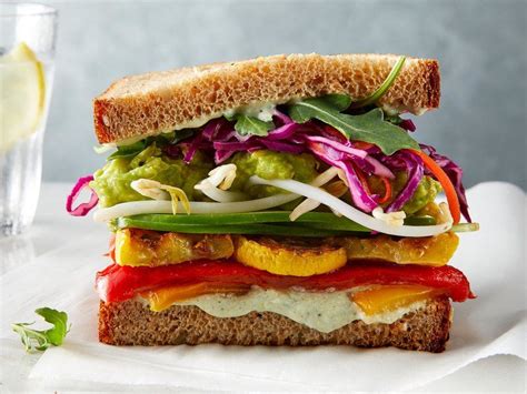 1905 - The Ultimate Veggie Sandwich Healthy Dinner Recipes Easy, Healthy Lunch, Healthy Eating ...