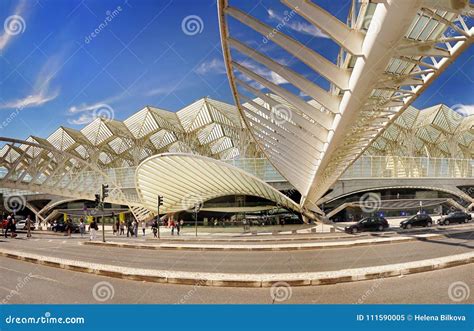 Modern Architecture Design, Train Station Lisbon Editorial Image ...
