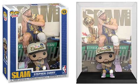 Funko NBA Golden State Warriors POP NBA Cover Stephen Curry Vinyl Figure 13 Slam - ToyWiz