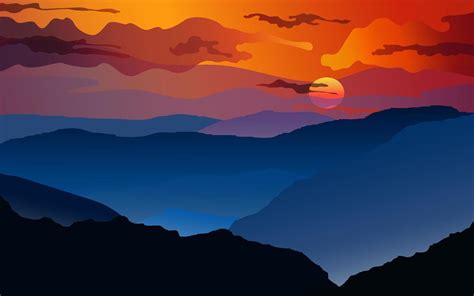 Sunset Background Vector Art, Icons, and Graphics for Free Download