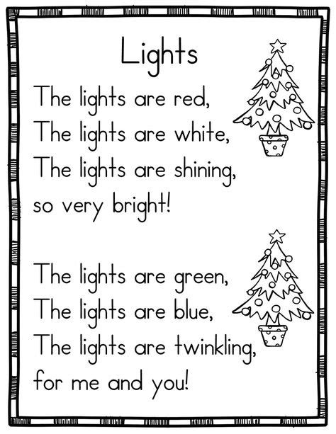 Christmas Poems for Kids