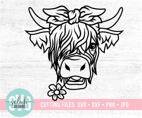 Free 104 Highland Cow Svg File SVG PNG EPS DXF File