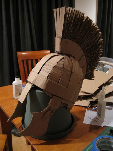 [partial] Making-of - cardboard Roman soldier helmet | Cardboard ...