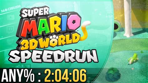 Super Mario 3D World Any% Speedrun in 2:04:06 - YouTube