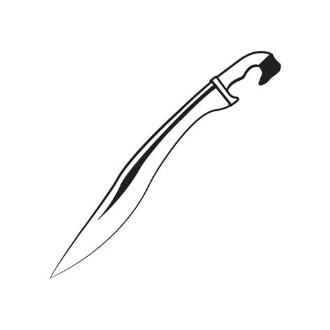 falcata sword icon illustration design template 45742178 Vector Art at Vecteezy