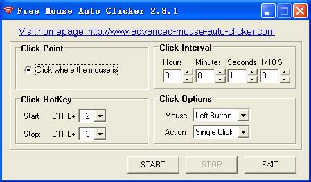 Download free Free Mouse Auto Clicker by AMAC ltd. v.3.7 software 163123