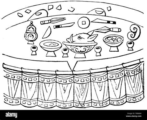 Medieval food 12th century Cut Out Stock Images & Pictures - Alamy