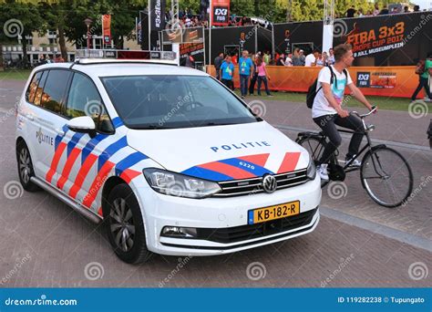 Amsterdam police car editorial stock photo. Image of netherlands ...