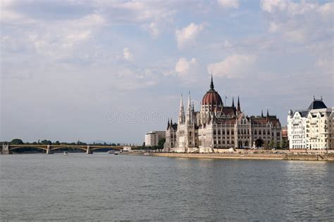 Hungarian Parliament on Danube River Budapest Stock Photo - Image of ...