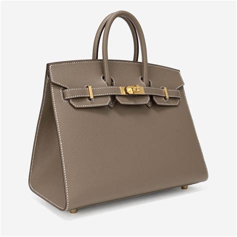 Hermès Birkin 25 Sellier Epsom Etoupe | SACLÀB