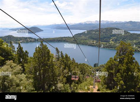 View from Cerro Catedral cable car station, Bariloche, Argentina Stock Photo - Alamy