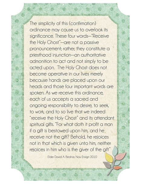 Holy Ghost Elder Bednar Quotes. QuotesGram