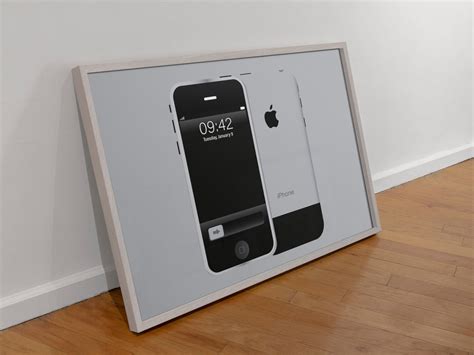 Apple iPhone 2g 2007 Original First iPhone Horizontal Retro Poster ...