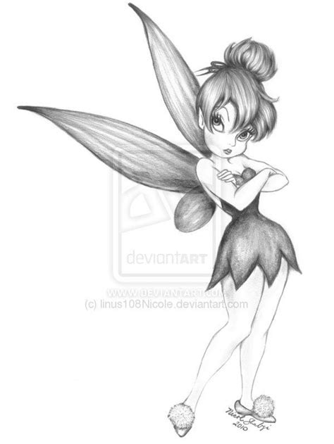 Tinkerbell Drawing Ideas Bring your print to life with tinkerbell on a ...