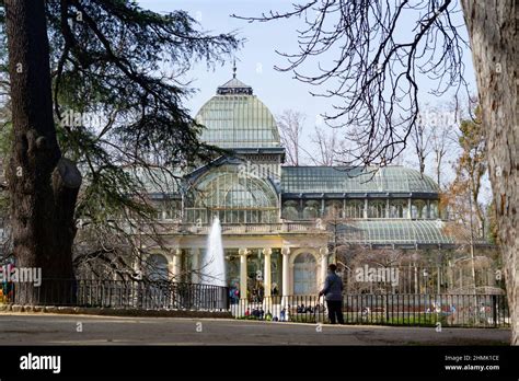 Crystal Palace of Madrid in El Retiro Park, in Madrid, Spain. Europe. Horizontal photography ...