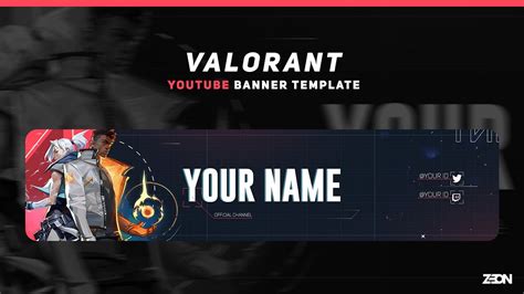 Valorant YouTube Banner Template 2021 [FREE] - YouTube