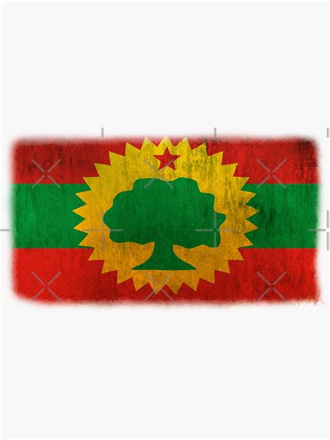 "Flag of Oromo Ethiopian " Sticker for Sale by NabilJamal | Redbubble