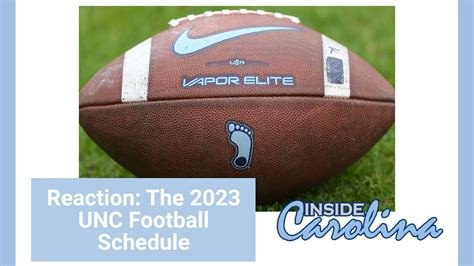 Reaction: The 2023 North Carolina Football Schedule - YouTube