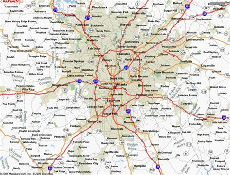 Map of Atlanta Georgia - TravelsMaps.Com