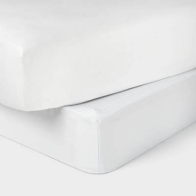 Twin Box Spring Cover White - Threshold™: Recycled Polyester, Machine ...