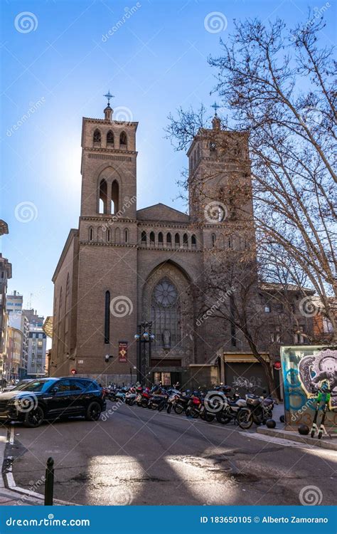 Sagrado Corazon De Jesus Church in Zaragoza, Spain Editorial Image - Image of tourism, city ...