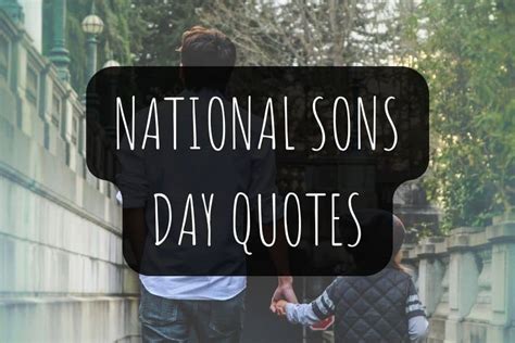 National Sons Day Quotes