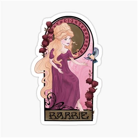 "Barbie - Art Nouveau" Stickerundefined by LiliMeanMachine | Redbubble