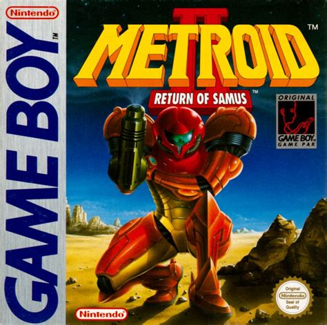 Metroid II: Return of Samus (1991) Game Boy box cover art - MobyGames