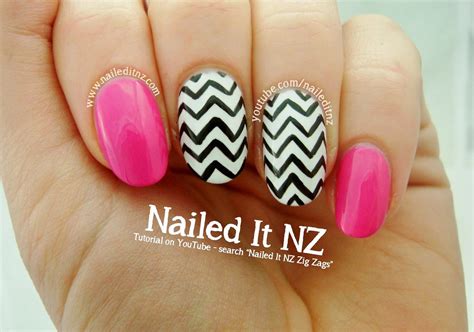 Zig Zag Nail Art Tutorial