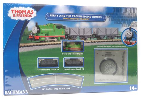 BACHMANN 24030 PERCY AND TROUBLESOME TRUCKS TRAIN SET N Gauge - Rainbow Railways