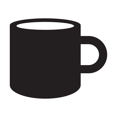 Coffee mug icon vector for graphic design, logo, website, social media, mobile app, UI ...