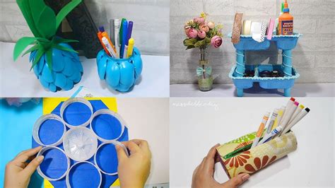 4 SURPRISINGLY RECYCLE CRAFTS USING DISPOSABLE ITEMS! Best Reuse Ideas - YouTube