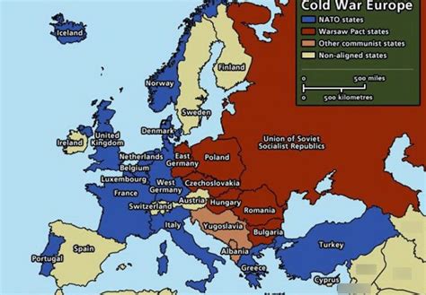 Cold War Map Diagram | Quizlet