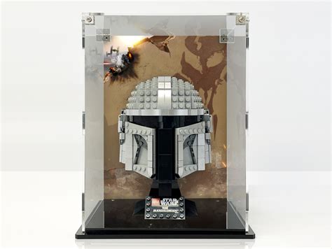 BrixBoxDisplay Case for LEGO® The Mandalorian™ Helmet - 75328 - BrixBox