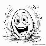 Cracked Egg Coloring Pages  Free & Printable sketch template