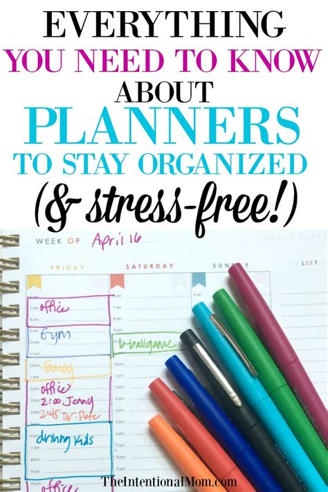 Everything You Need to Know About Planners to Stay Organized (& Sane!) - The Intentional Mom