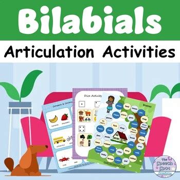 Bilabial Speech Therapy Articulation Activities by The Speech Spot ...