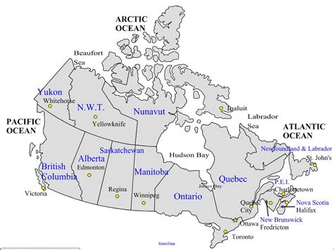 A map of Canada's provinces and territories - Canada's map with provinces and territories ...