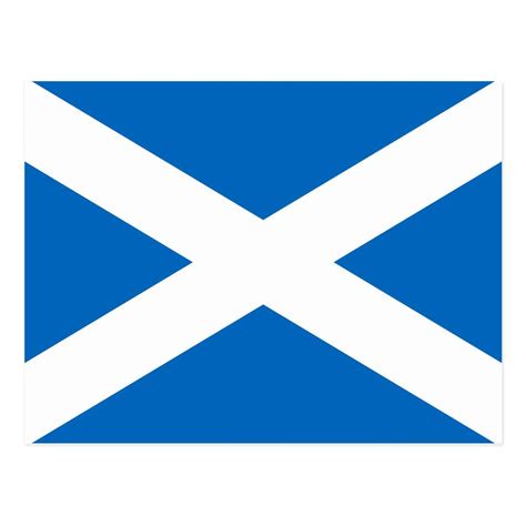 Scottish Flag of Scotland Saint Andrew's Cross Sal Postcard