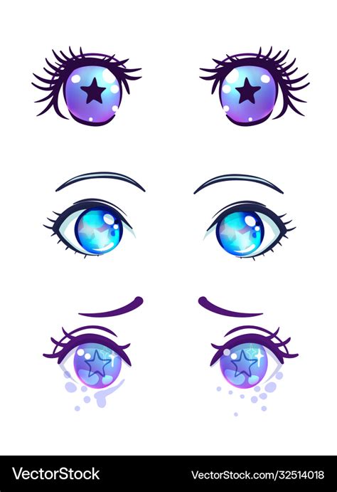 Female Anime Eyes Color