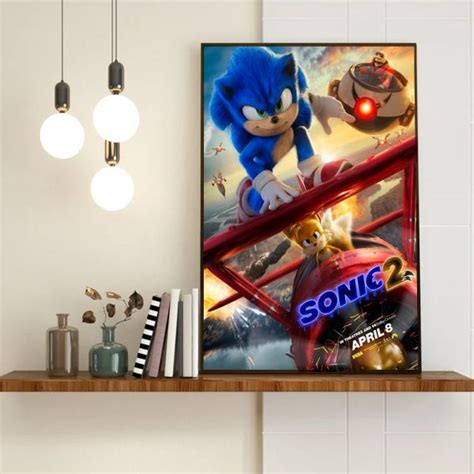 2022 Movie Sonic 2 The Hedgehog Canvas - Kaiteez