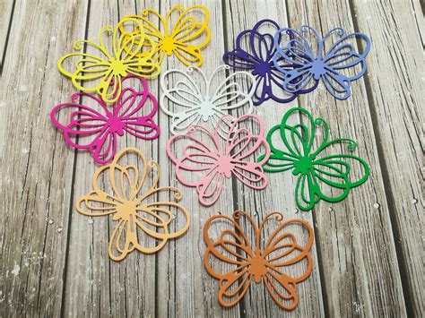 Paper Butterflies Butterfly Cutouts Die Cut Butterflies Set of ...