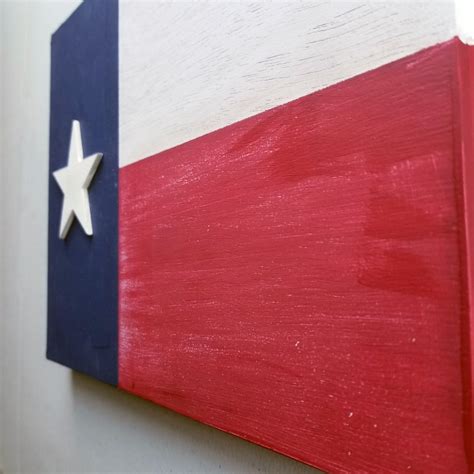 Texas State Flag on Wood, Wooden Flag Wall Decor 9x12, Texas Flag Decor ...