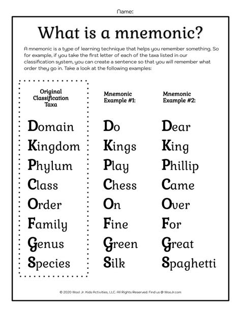 Memorization Techniques