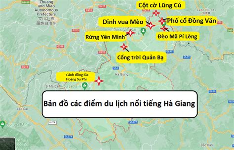 Ha Giang 2023 tourist map summarizes hot tourist attractions - Inn New ...