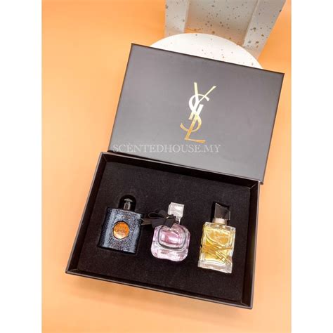 YSL 3 in 1 miniature perfume gift box set original parfum 3x7.5ml | Shopee Malaysia