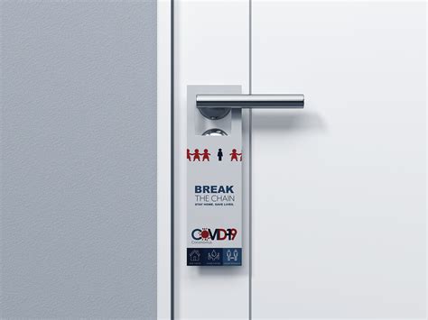 Covid-19 Door Hanger Infographic on Behance