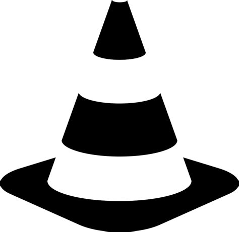 Black And White Traffic Cone Clip Art Image - ClipSafari